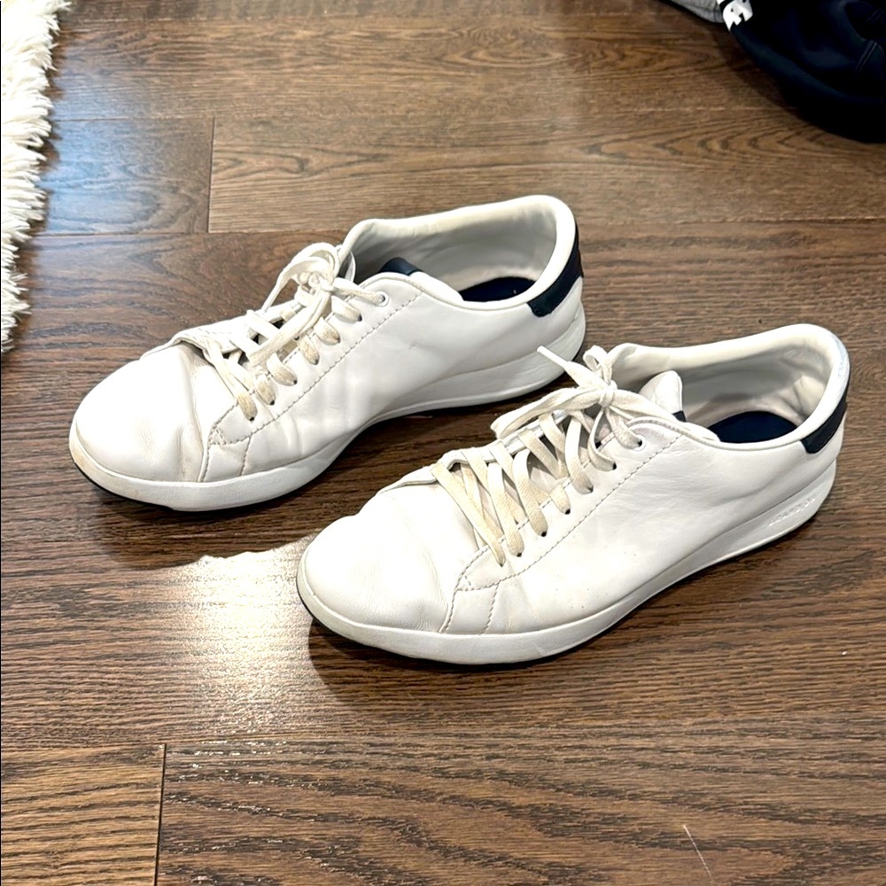 Cole Haan men’s White Classic Low-Top Sneakers - Picture 2 of 5
